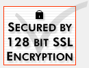 Secured by 128 bit SSL Encryption