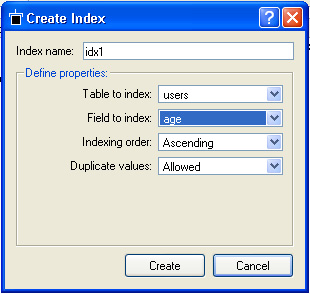 Create Index